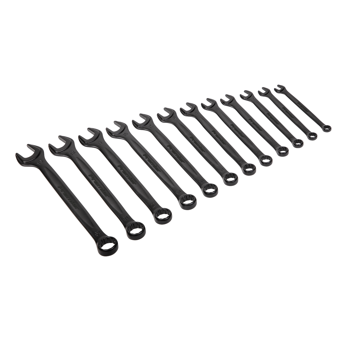 Premier Black AK63263B Premier Black Combination Spanner Set 12pc