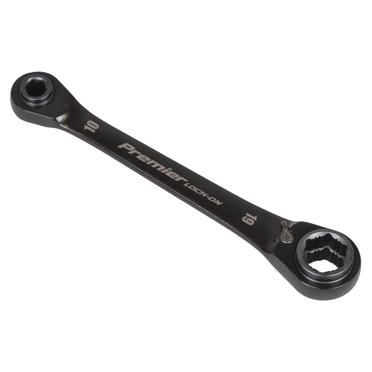Premier Black AK63923 Premier Black 4-in-1 Reversible Lock-On™ Ratchet Ring Spanner
