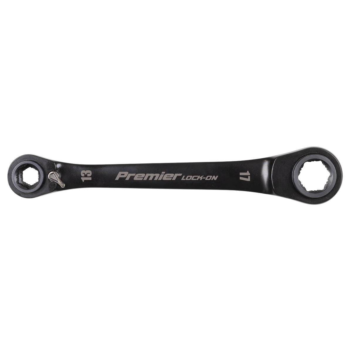 Premier Black AK63923 Premier Black 4-in-1 Reversible Lock-On™ Ratchet Ring Spanner