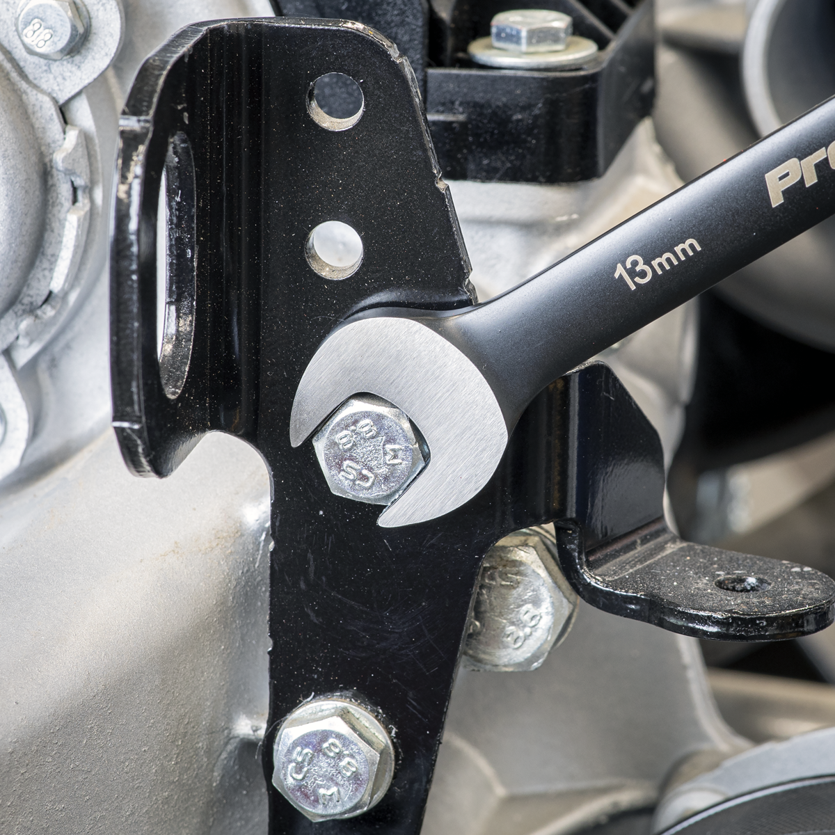 Premier Black AK63940B Premier Black Combination Ratchet Spanner Set 12pc