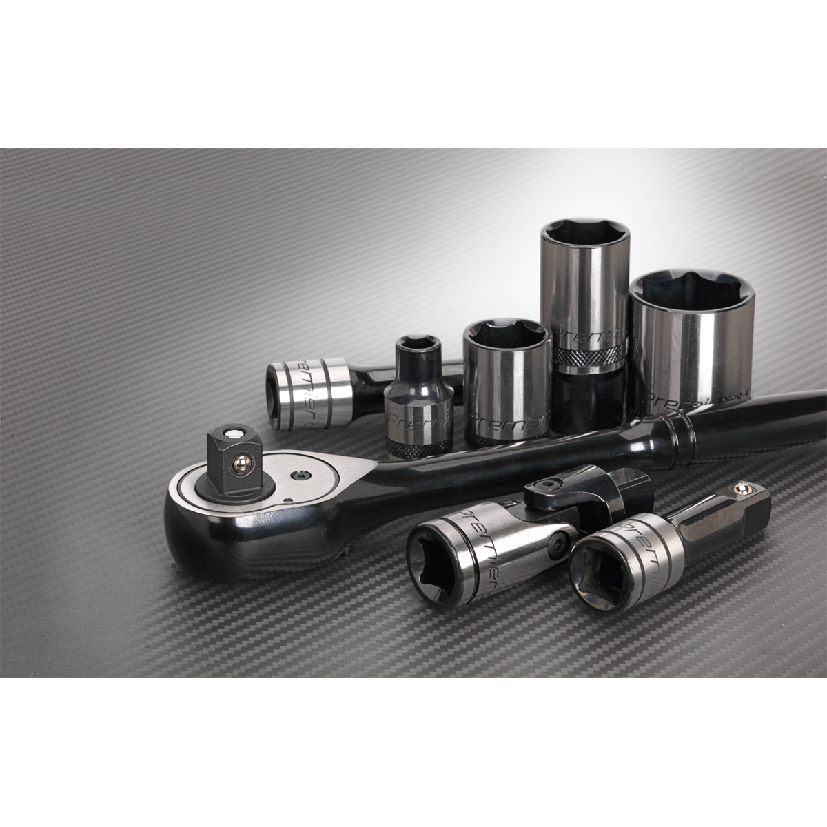 Premier Black AK7972 Premier Black Socket Set 1/2"Sq Drive 28pc