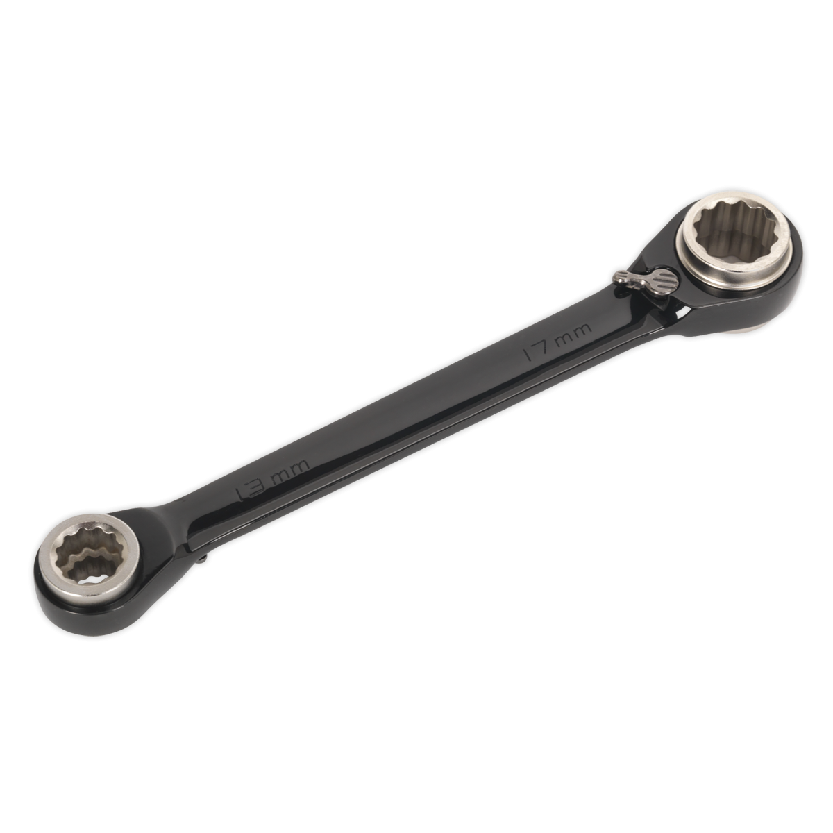 Premier Black AK7979 Premier 4-in-1 Reversible Ratchet Ring Spanner