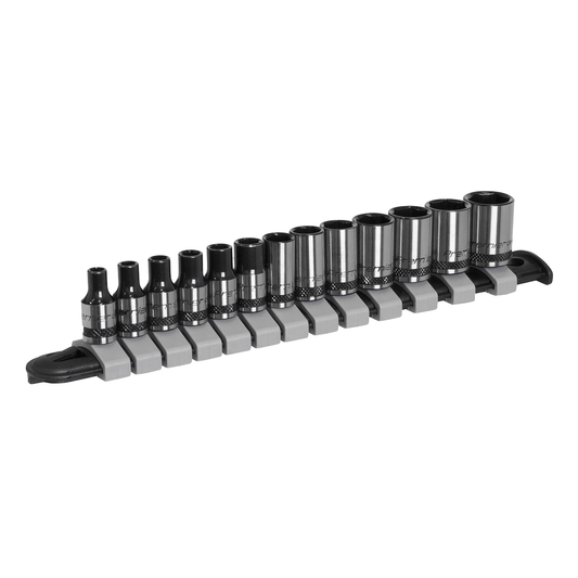 Premier Black AK7990 Premier Black Socket Set 1/4"Sq Drive 13pc