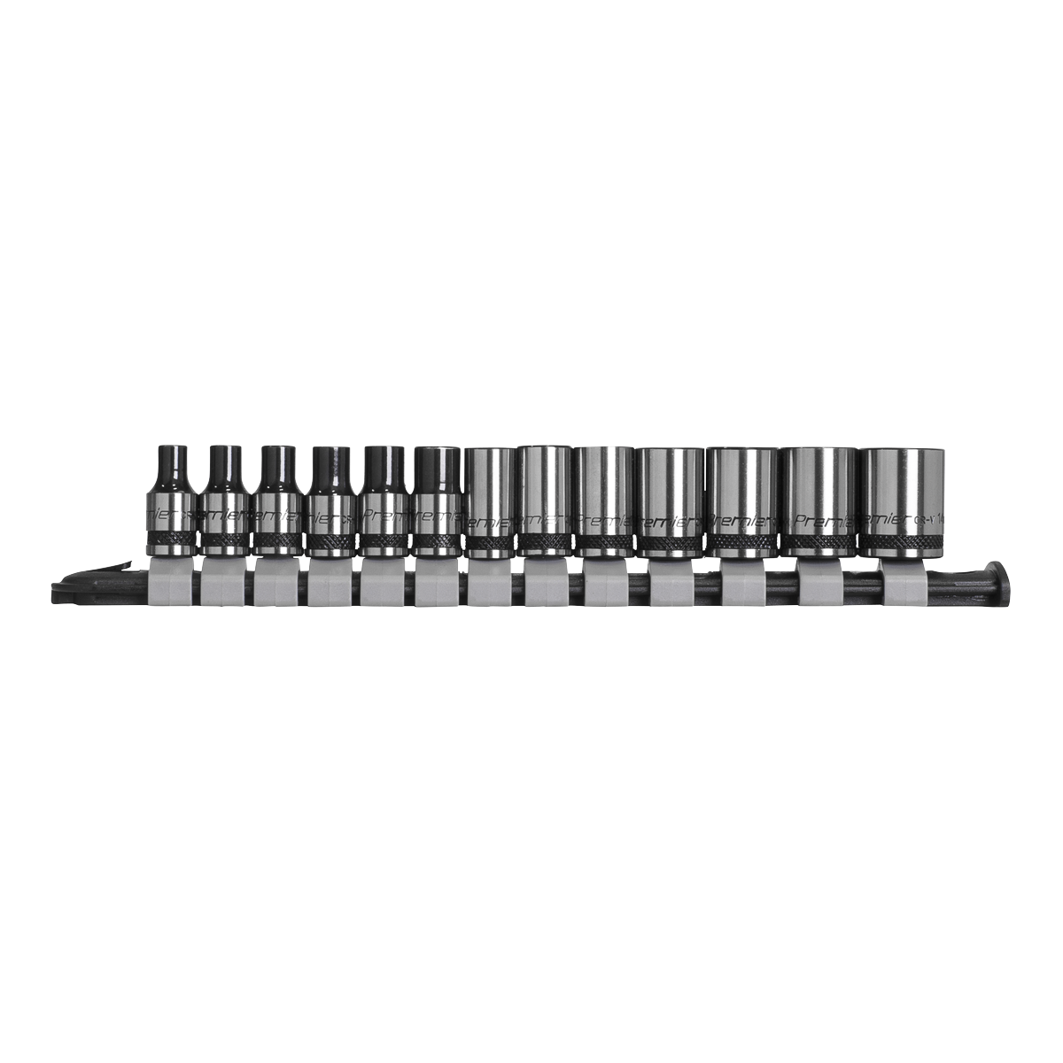 Premier Black AK7990 Premier Black Socket Set 1/4"Sq Drive 13pc