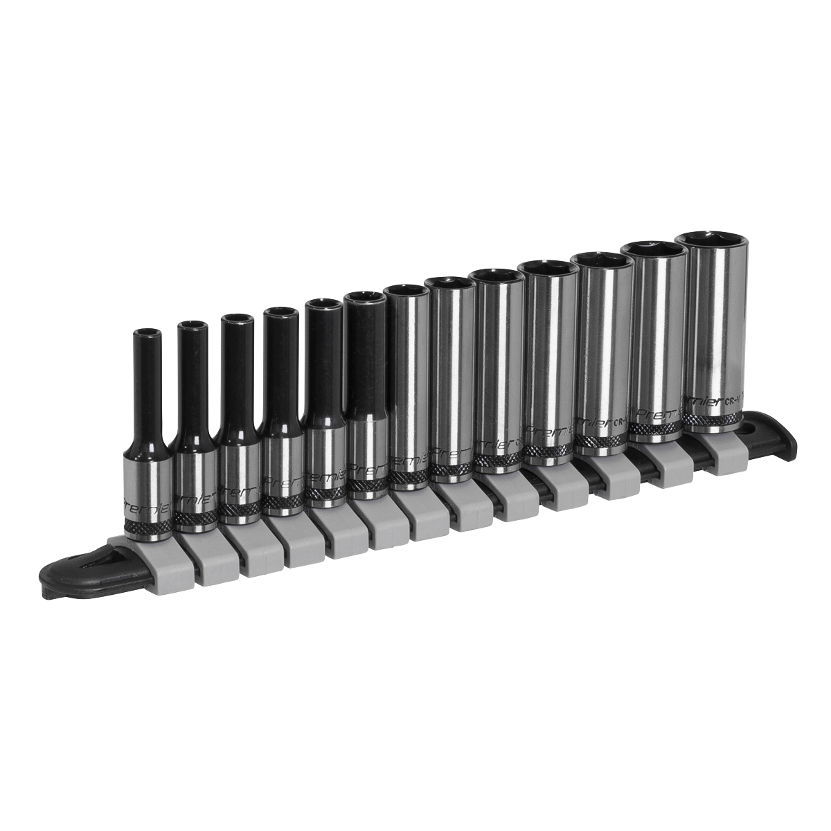 Premier Black AK7991 Premier Black Deep Socket Set 1/4"Sq Drive 13pc