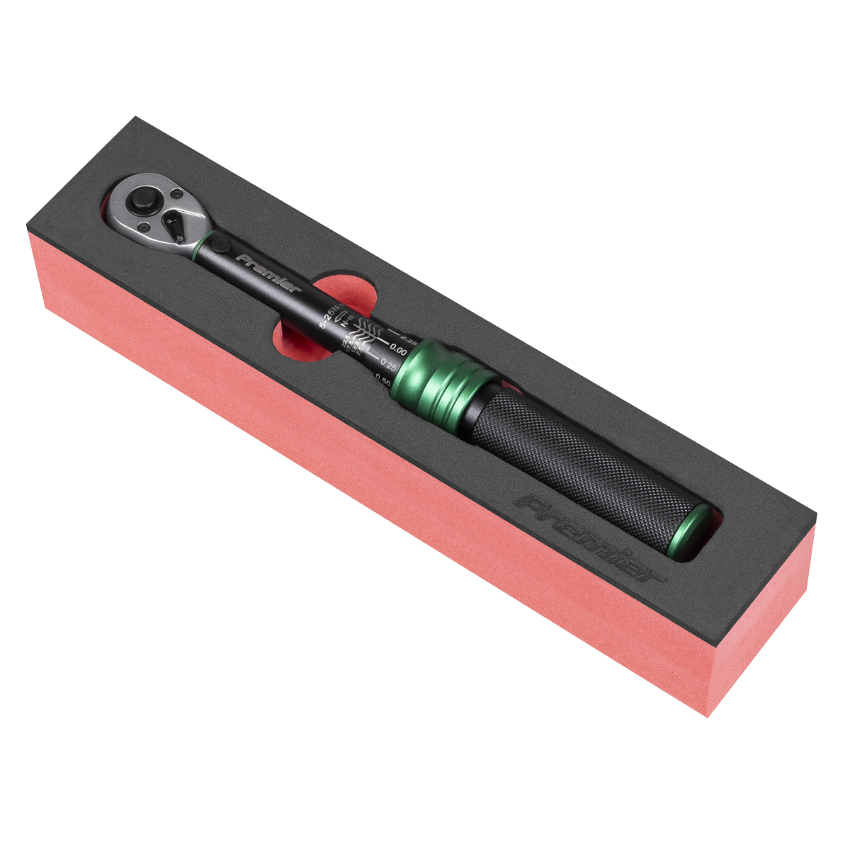Premier Black STW901B Premier Black Calibrated Micrometer Torque Wrench 1/4"Sq Drive 5-25Nm