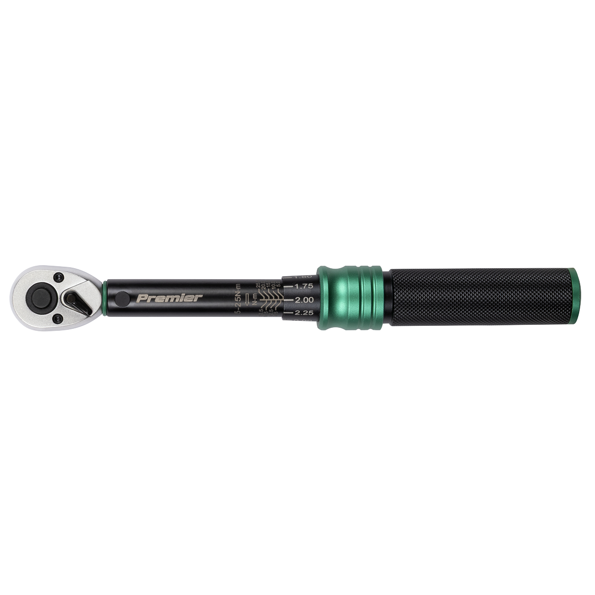 Premier Black STW901B Premier Black Calibrated Micrometer Torque Wrench 1/4"Sq Drive 5-25Nm