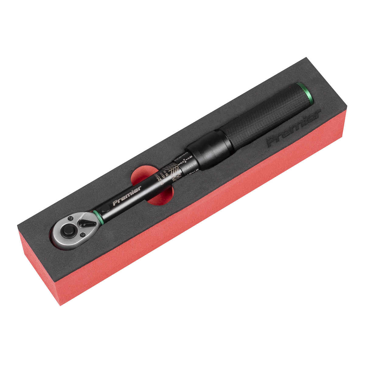 Premier Black STW901B Torque Wrench Micrometer 1/4"Sq Drive Calibrated 5-25Nm - Premier Black