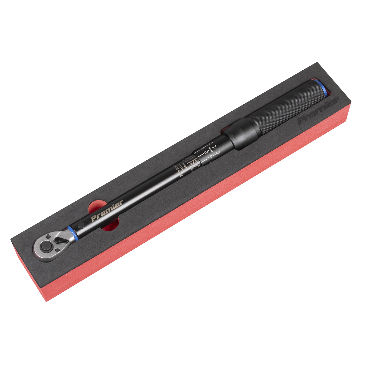Premier Black STW903B Torque Wrench Micrometer 3/8"Sq Drive Calibrated 20-120Nm - Premier Black