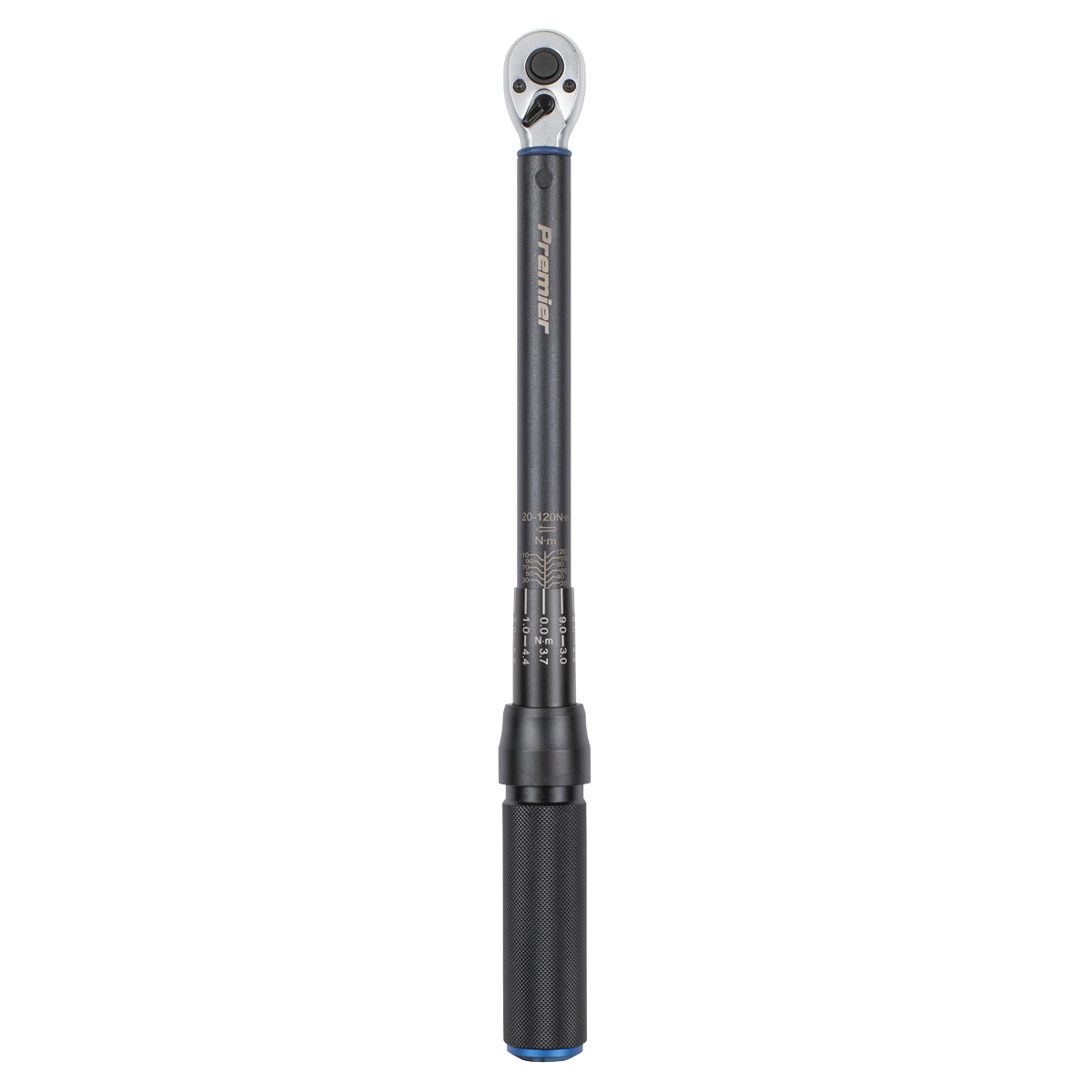 Premier Black STW903B Torque Wrench Micrometer 3/8"Sq Drive Calibrated 20-120Nm - Premier Black