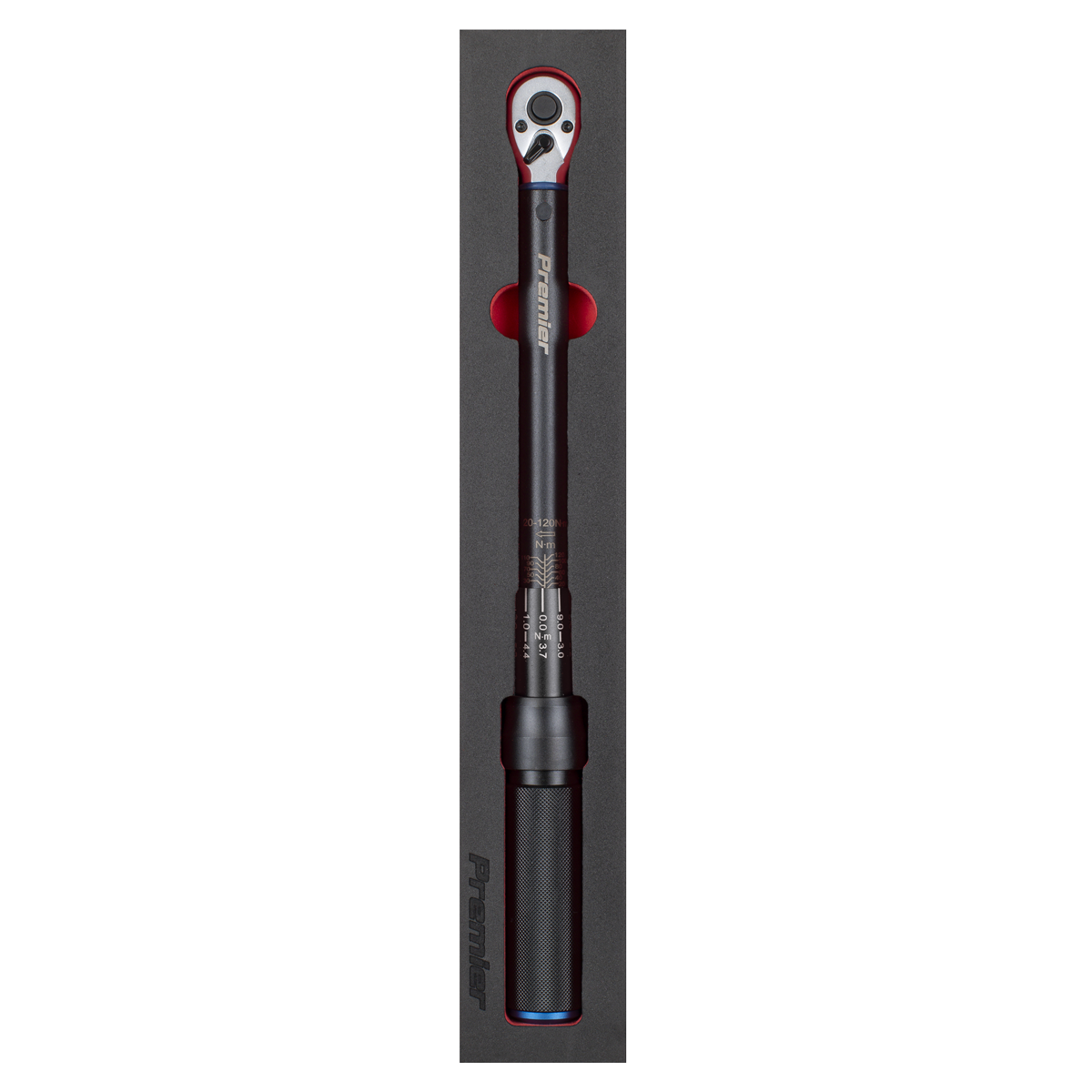 Premier Black STW903B Torque Wrench Micrometer 3/8"Sq Drive Calibrated 20-120Nm - Premier Black