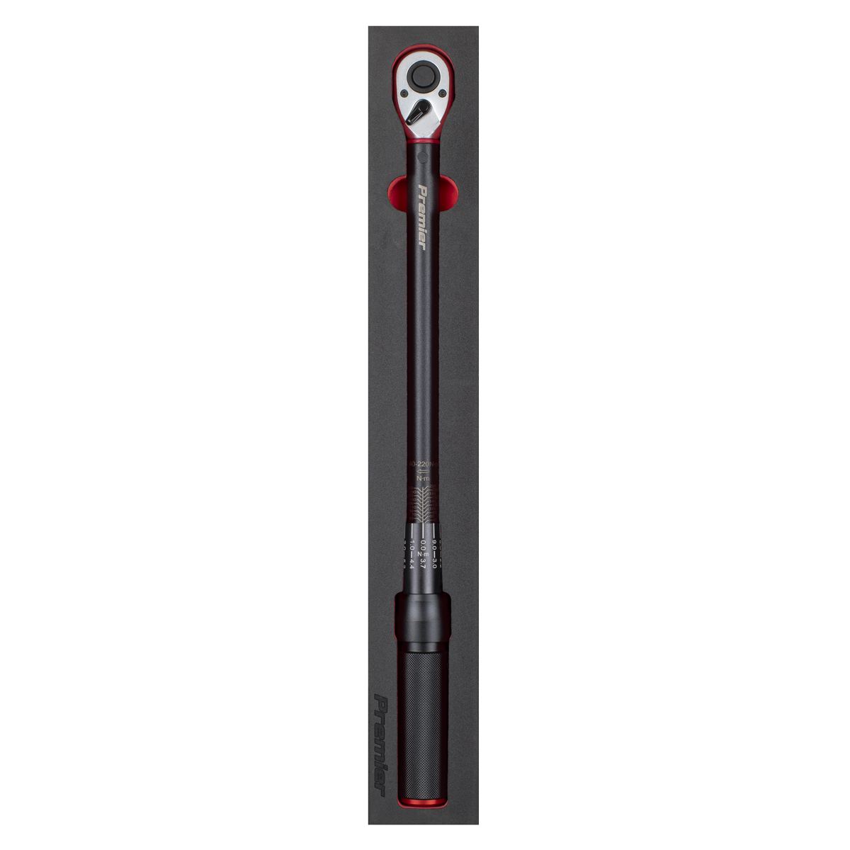 Premier Black STW904B Torque Wrench Micrometer 1/2"Sq Drive Calibrated 40-220Nm - Premier Black