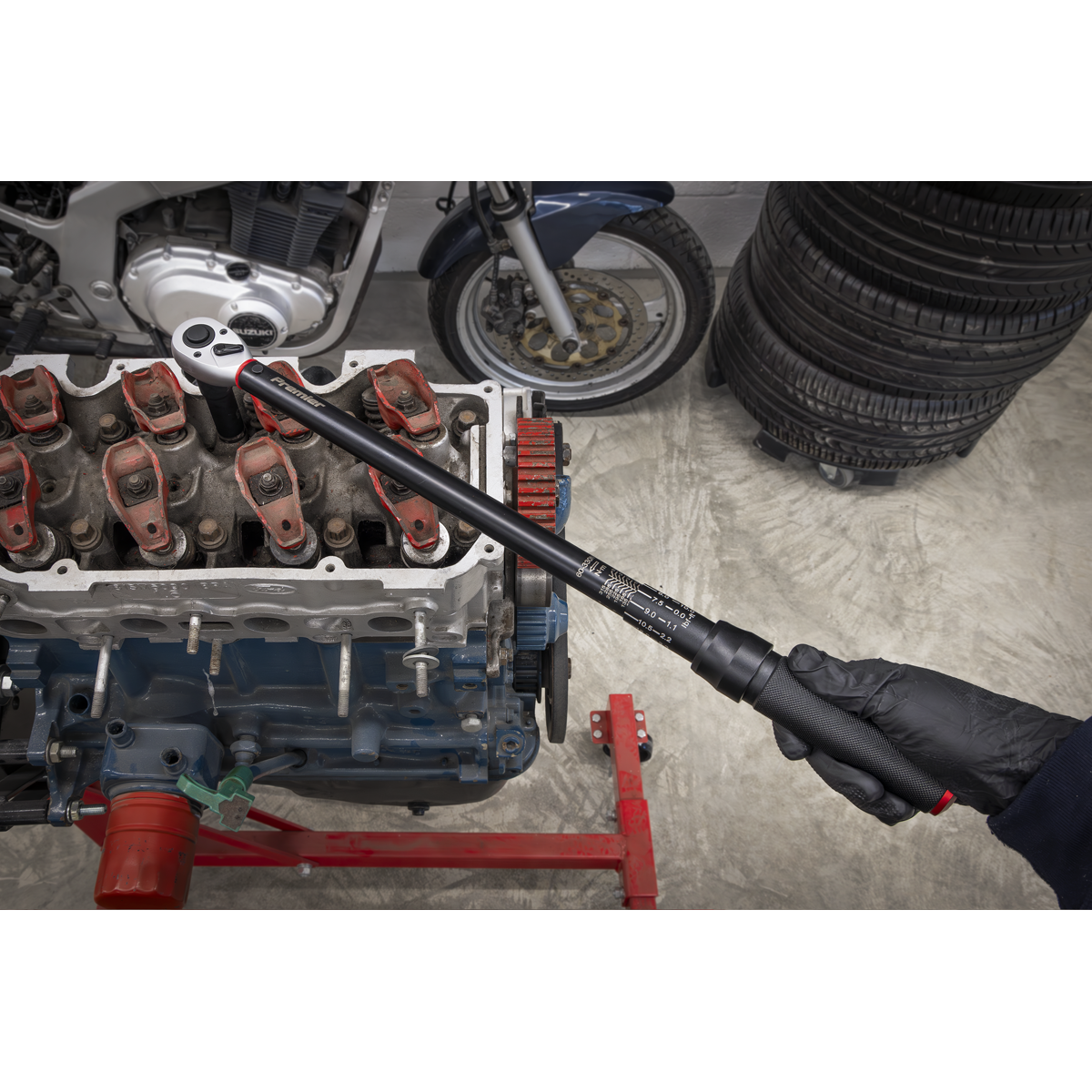 Premier Black STW905B Torque Wrench Micrometer 1/2"Sq Drive Calibrated 60-330Nm - Premier Black