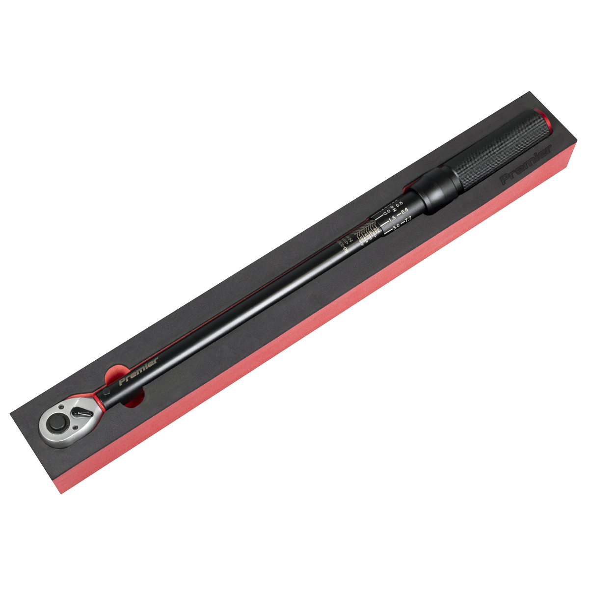 Premier Black STW905B Torque Wrench Micrometer 1/2"Sq Drive Calibrated 60-330Nm - Premier Black