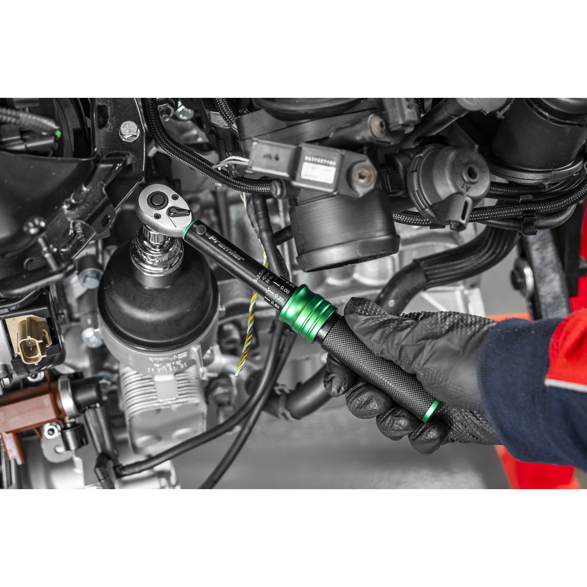 Premier Black STW909SETB Premier Black Torque Wrench Micrometer & Torque Screwdriver Set 4pc