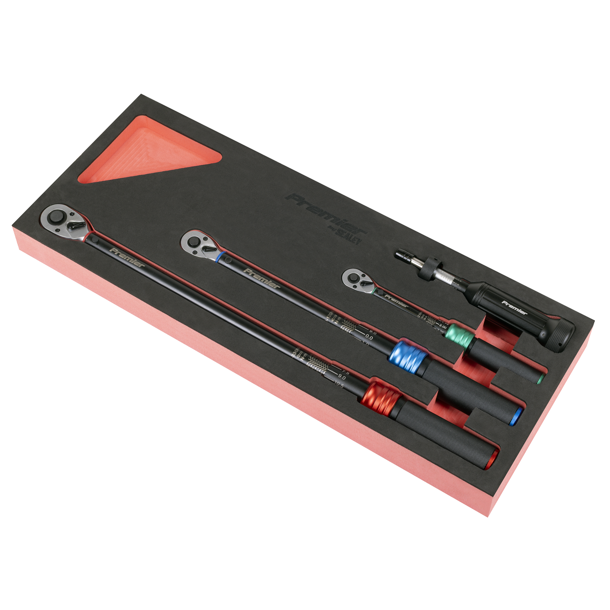 Premier Black STW909SETB Premier Black Torque Wrench Micrometer & Torque Screwdriver Set 4pc