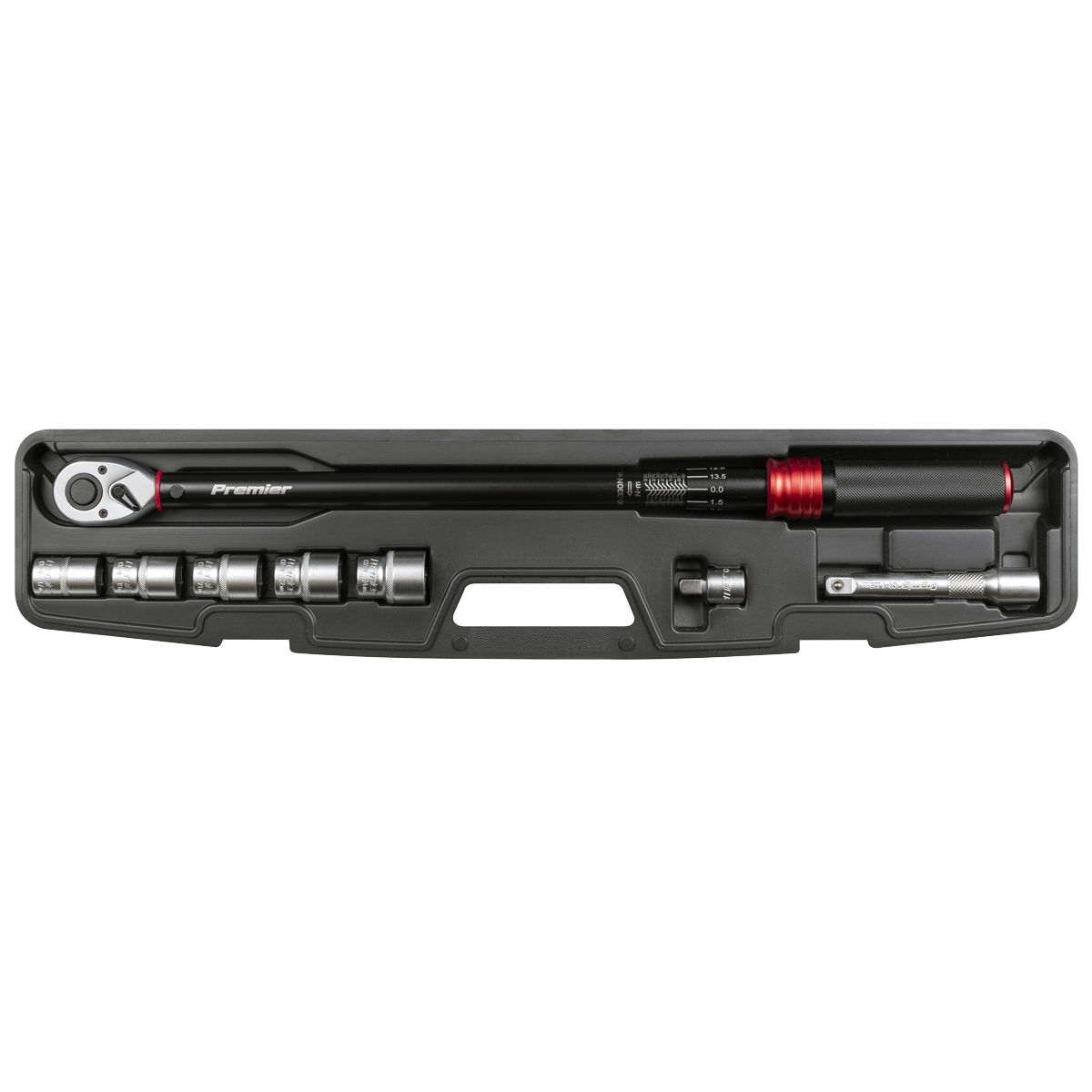 Premier Black STW915B Premier Black Torque Wrench Set 1/2"Sq Drive 60-330Nm 8pc