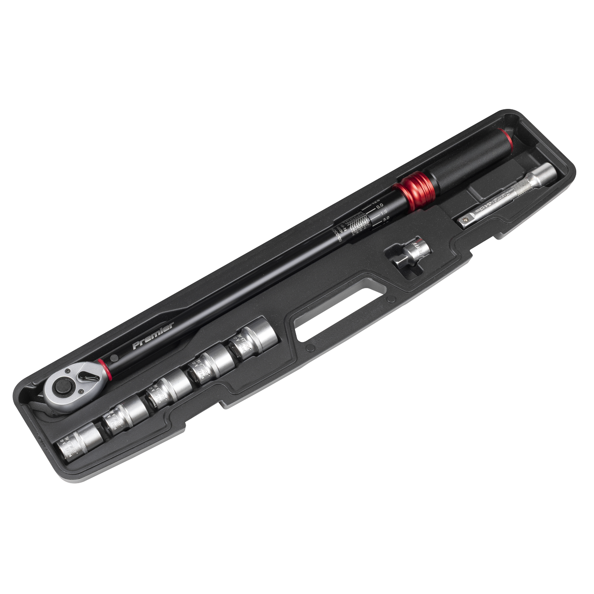 Premier Black STW915B Premier Black Torque Wrench Set 1/2"Sq Drive 60-330Nm 8pc