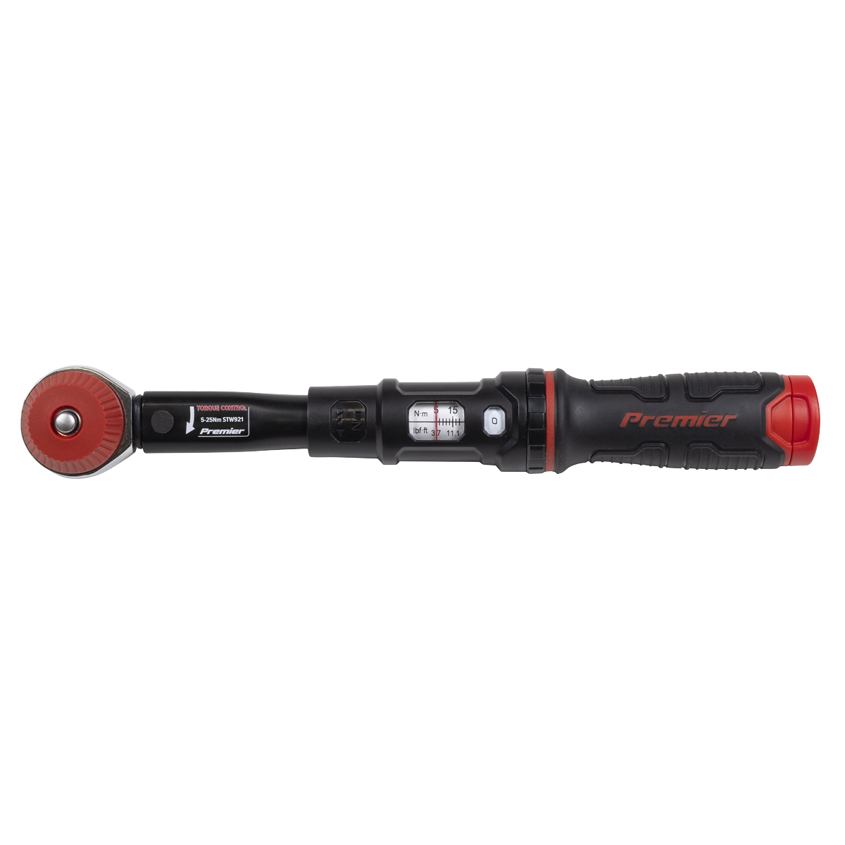 Premier Black STW921 Premier Black Calibrated Micrometer Torque Wrench with 1/4"Sq Push-Through Drive 5-25Nm