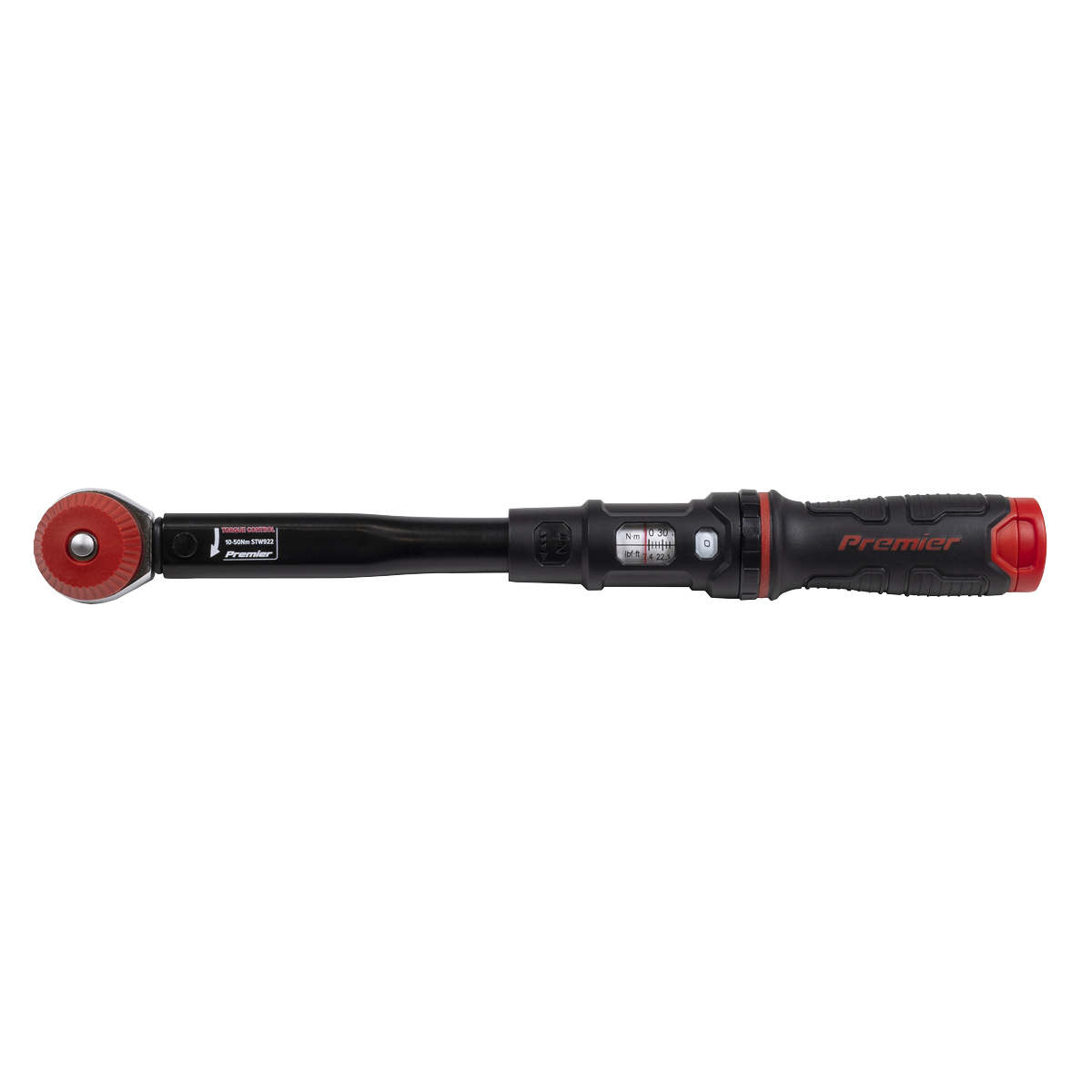 Premier Black STW922 Premier Black Calibrated Micrometer Torque Wrench with 3/8"Sq Push-Through Drive 10-50Nm
