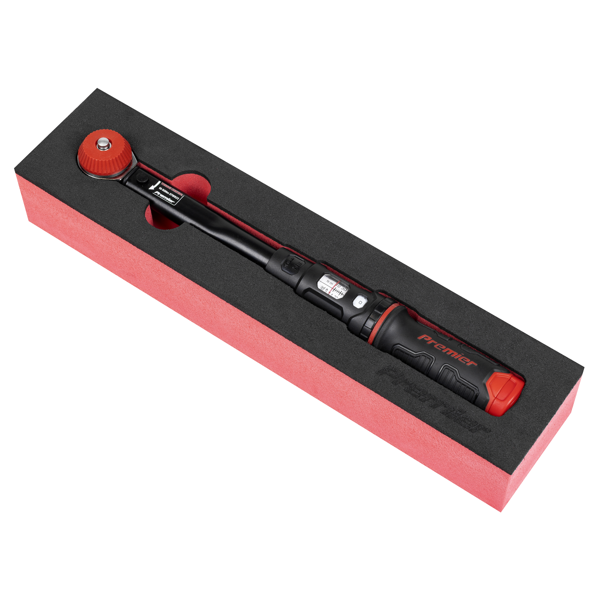 Premier Black STW922 Premier Black Calibrated Micrometer Torque Wrench with 3/8"Sq Push-Through Drive 10-50Nm
