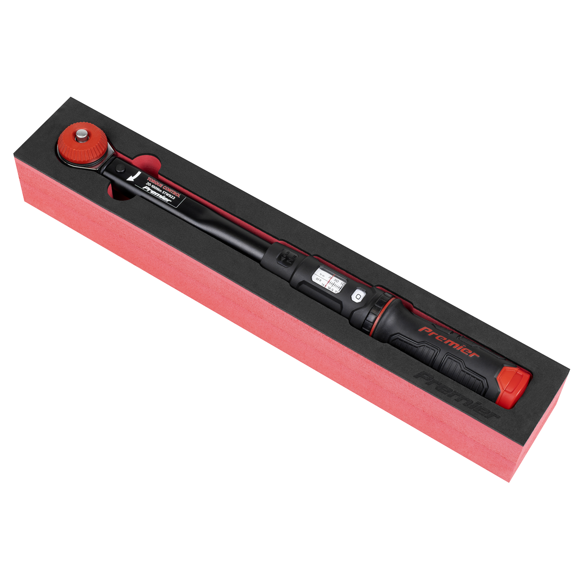 Premier Black STW923 Premier Black Calibrated Micrometer Torque Wrench with 3/8"Sq Push-Through Drive 20-100Nm