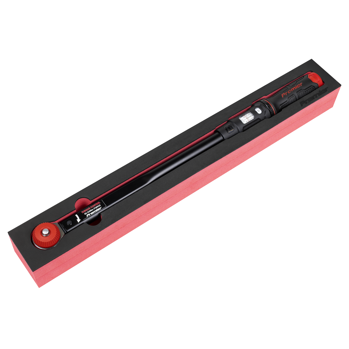 Premier Black STW925 Premier Black Calibrated Micrometer Torque Wrench with 1/2"Sq Push-Through Drive 60-320Nm
