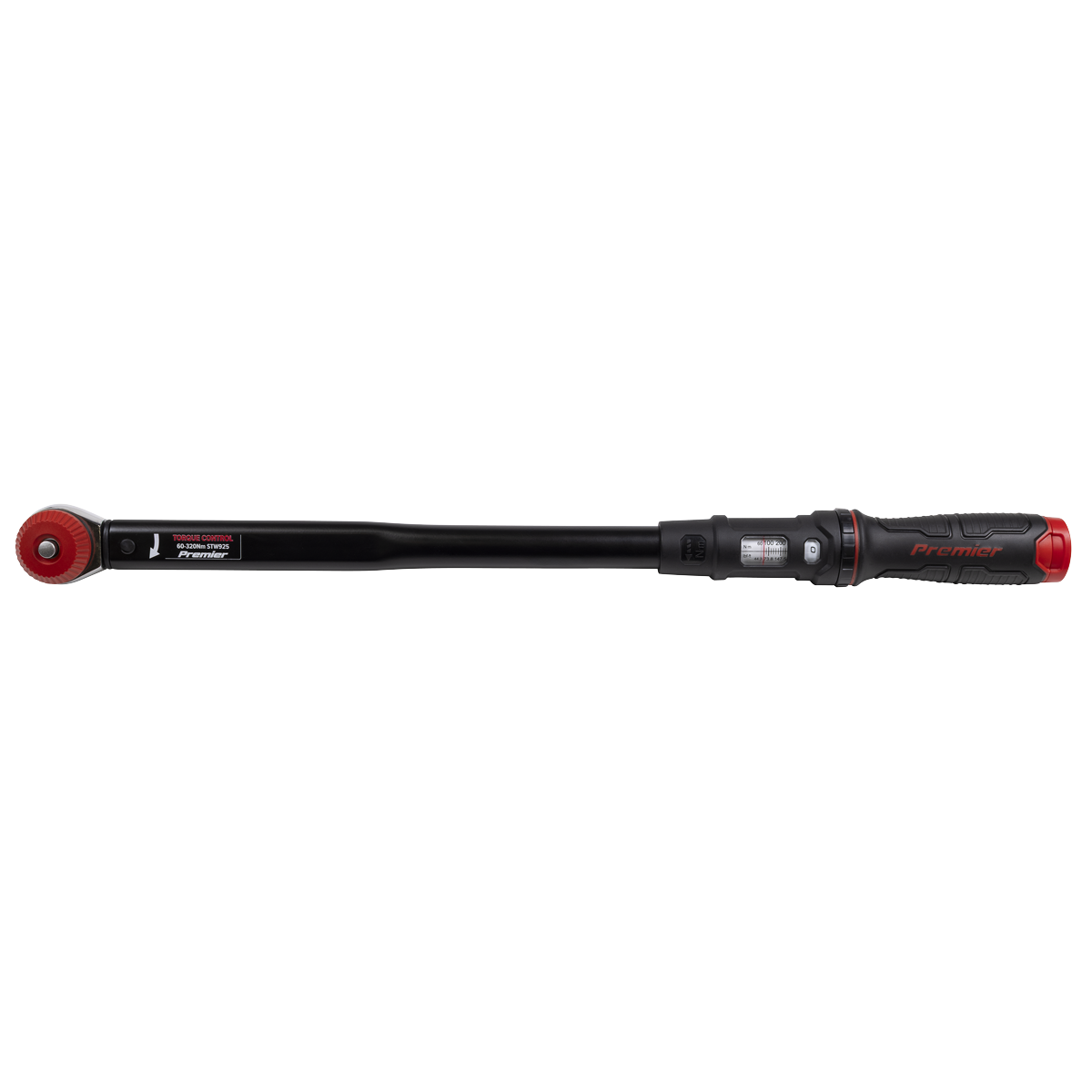 Premier Black STW925 Premier Black Calibrated Micrometer Torque Wrench with 1/2"Sq Push-Through Drive 60-320Nm