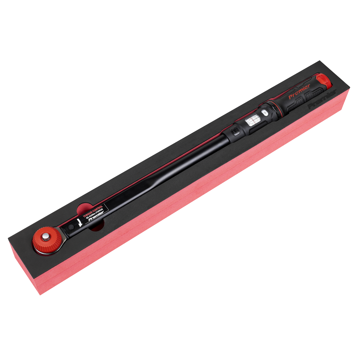 Premier Black STW926 Premier Black Calibrated Micrometer Torque Wrench with 1/2"Sq Push-Through Drive 80-420Nm