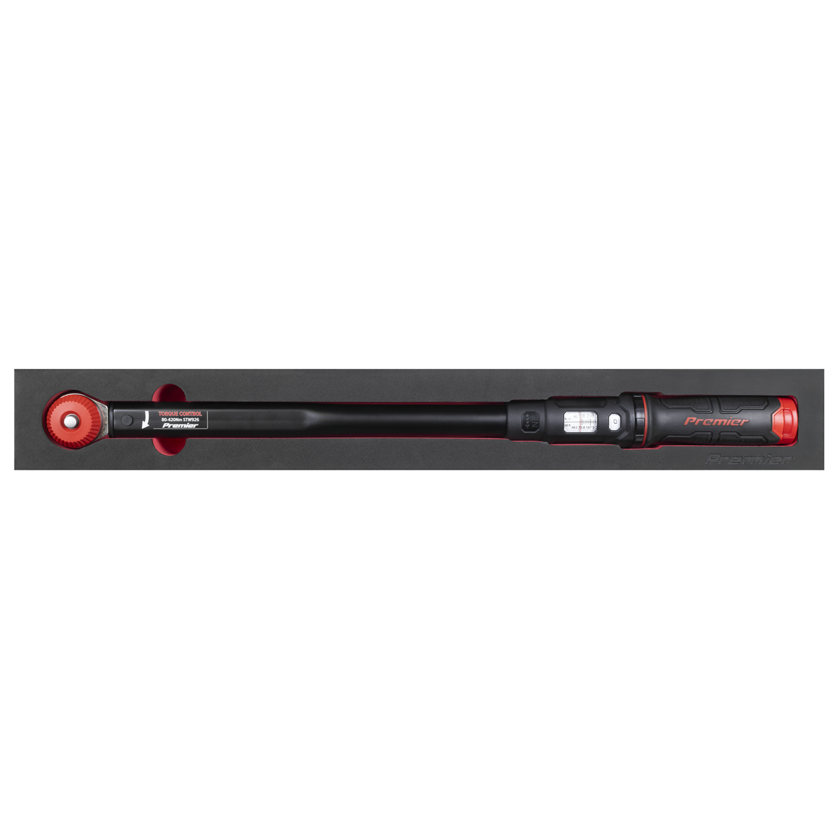 Premier Black STW926 Premier Black Calibrated Micrometer Torque Wrench with 1/2"Sq Push-Through Drive 80-420Nm