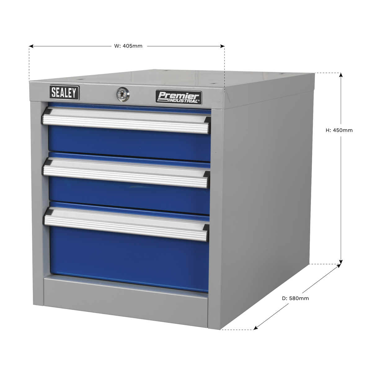 Premier Industrial API16 Premier Industrial™ Triple Drawer Unit for API Series Workbenches
