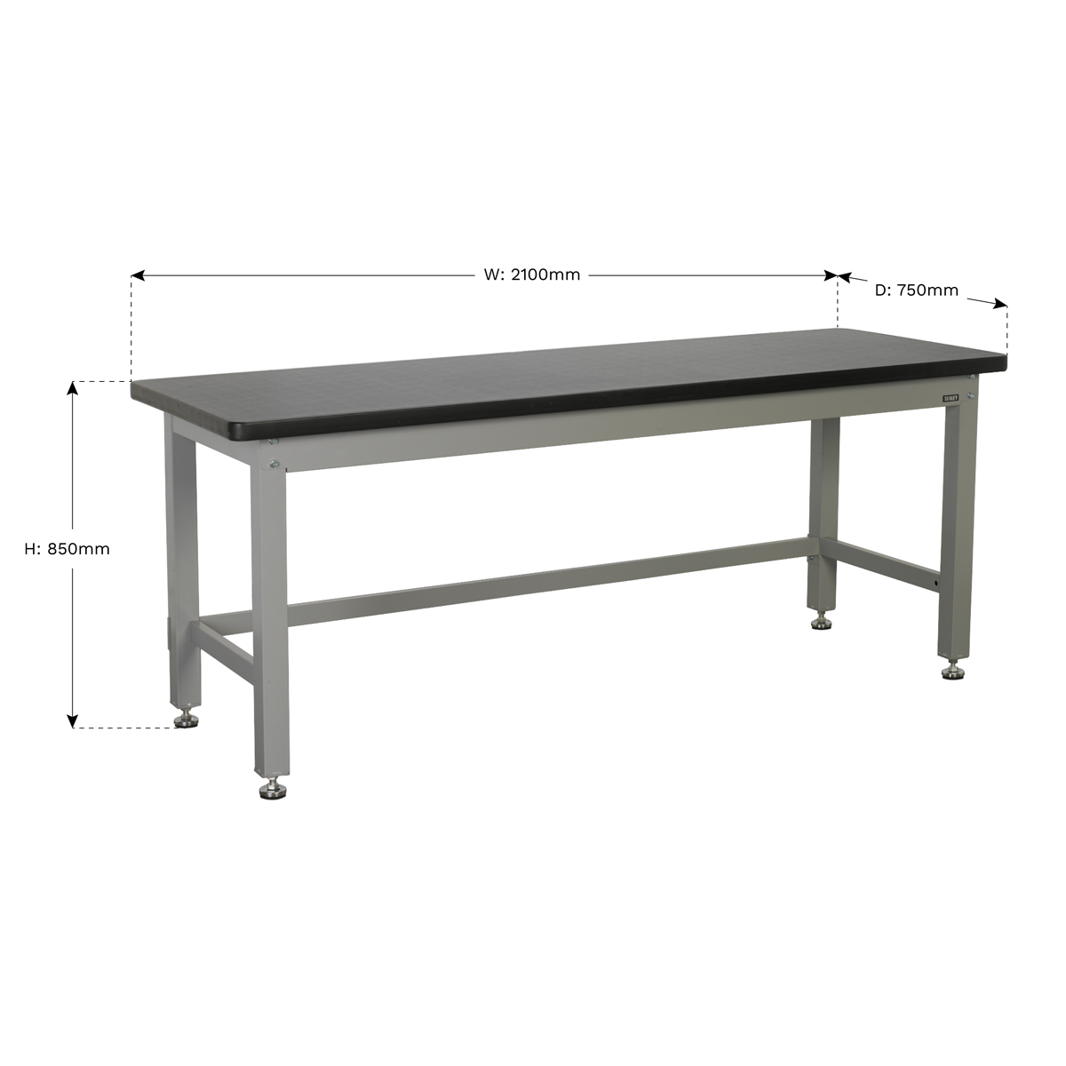 Premier Industrial API2100 Premier Industrial™ Steel Workbench 2.1m