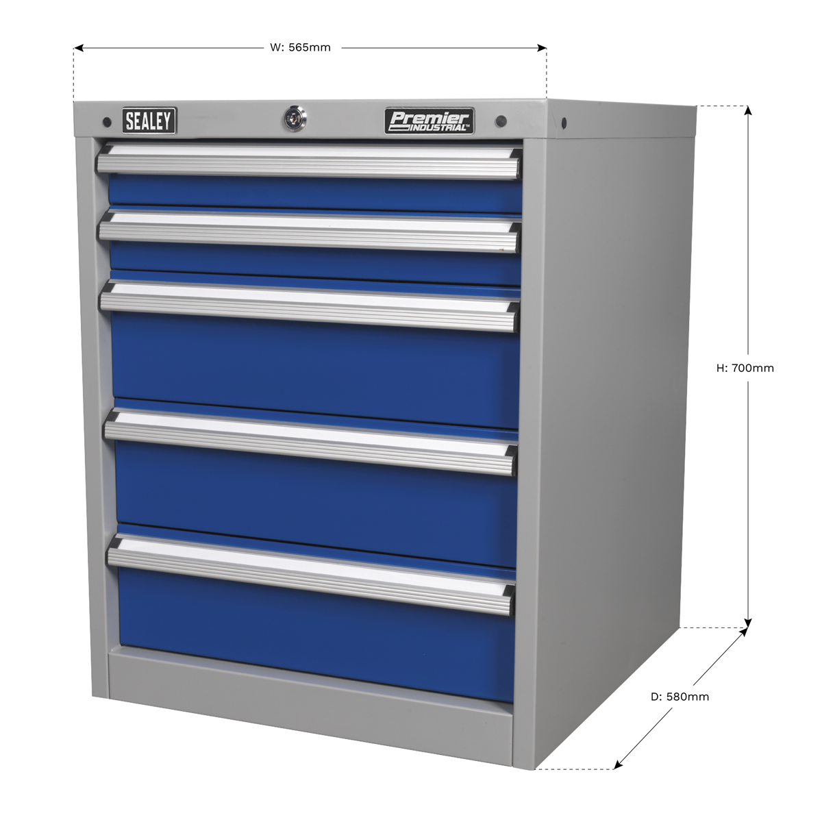 Premier Industrial API5655A Premier Industrial™ Cabinet 5 Drawer