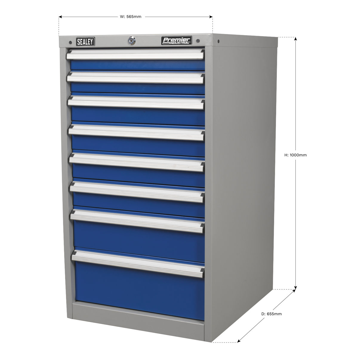 Premier Industrial API5658 Premier Industrial™ Industrial Cabinet 8 Drawer
