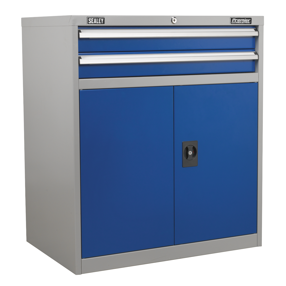 Premier Industrial API8810 Premier Industrial™ Industrial Cabinet with 2 Drawers & 1 Shelf