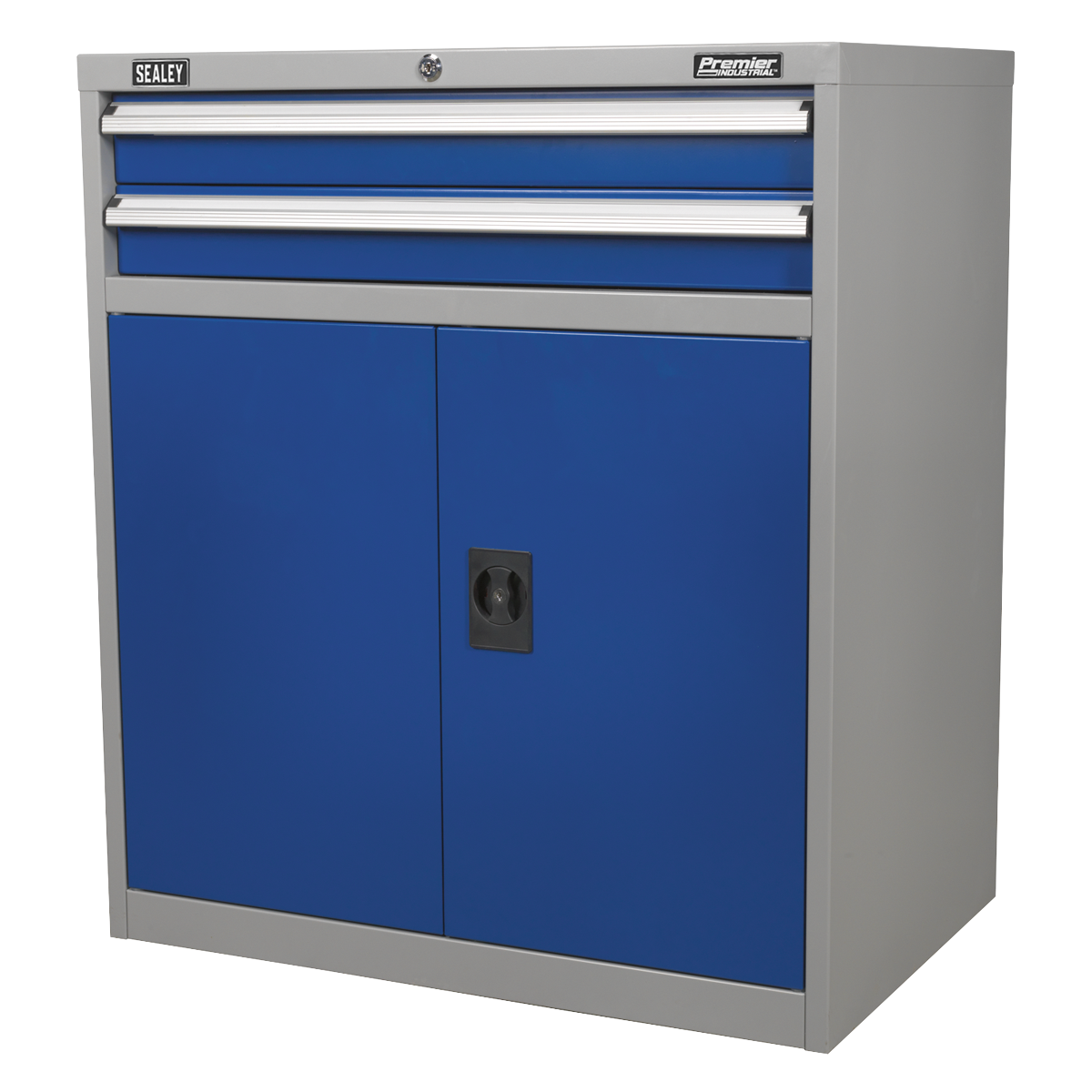 Premier Industrial API8810 Premier Industrial™ Industrial Cabinet with 2 Drawers & 1 Shelf