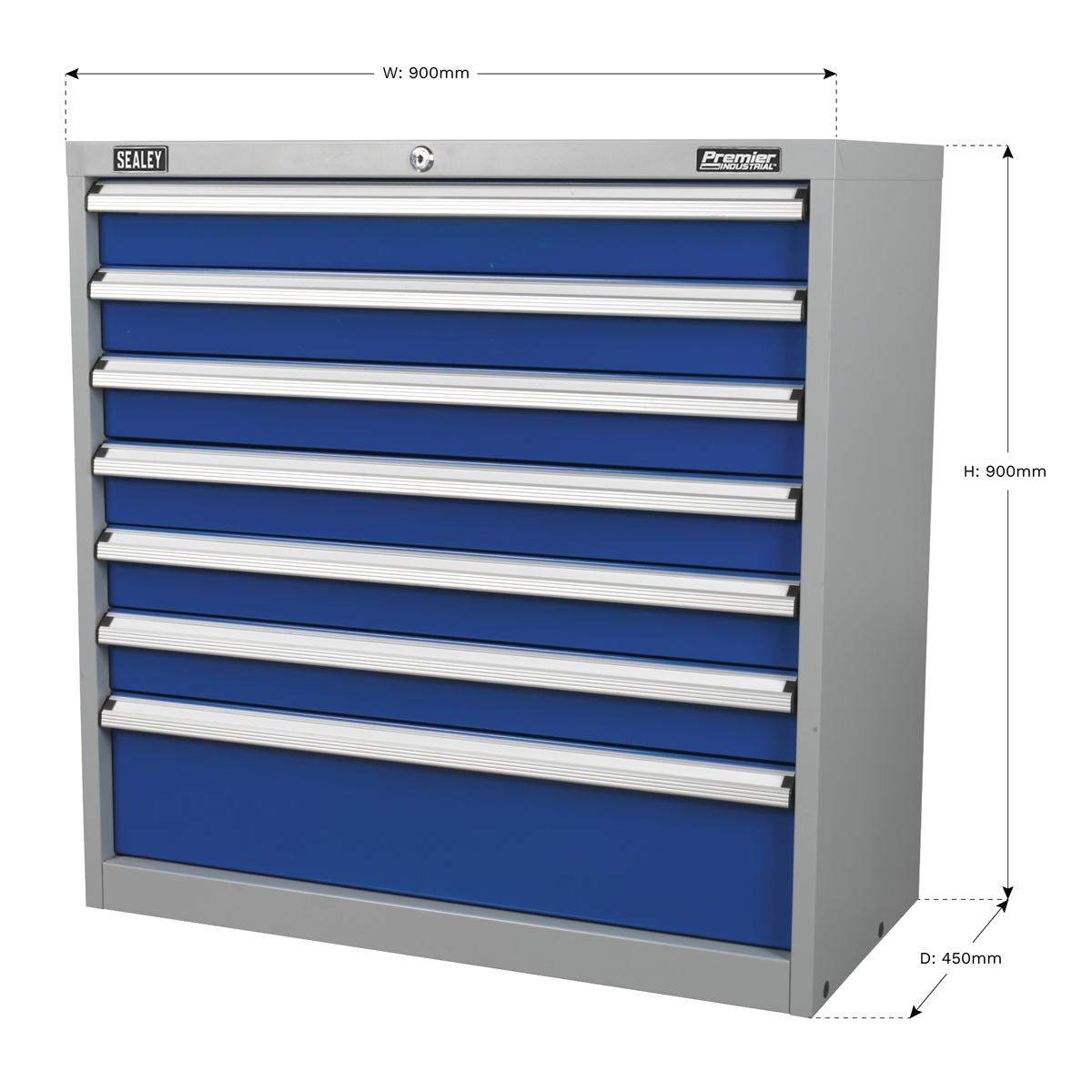Premier Industrial API9007 Premier Industrial™ Cabinet 7 Drawer