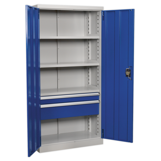 Premier Industrial APICCOMBO2 Premier Industrial™ Cabinet with 2 Drawers & 3 Shelves 1800mm