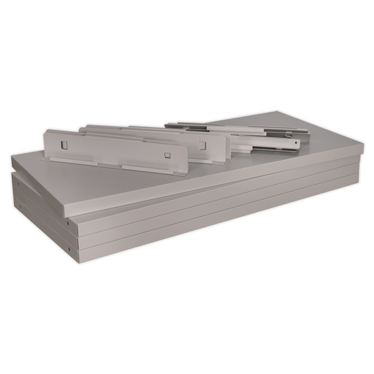 Premier Industrial APICS4 Premier Industrial™ Shelf for Industrial Cabinets - Pack of 4