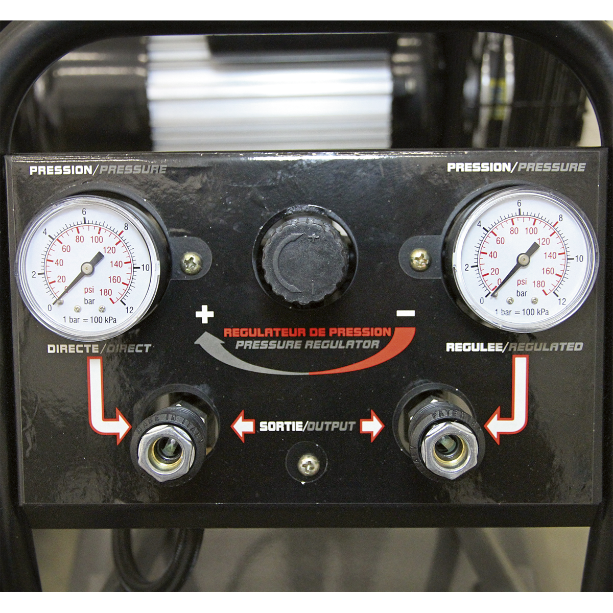 Premier Industrial SAC3103B Premier 100L Belt Drive Air Compressor with Front Control Panel 3hp