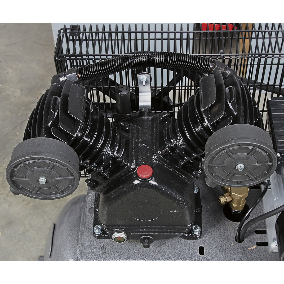 Premier Industrial SAC3103B Premier 100L Belt Drive Air Compressor with Front Control Panel 3hp