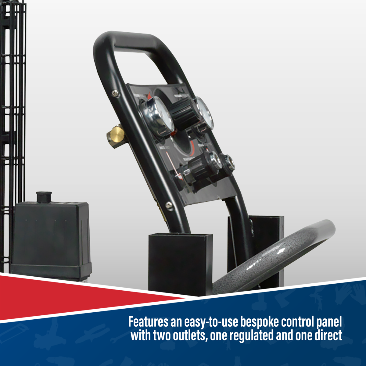 Premier Industrial SAC3153B Premier 150L Belt Drive Air Compressor with Front Control Panel 3hp