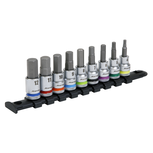 Premier Platinum AK6250 Premier Platinum Hex Socket Bit Set 3/8"Sq Drive 9pc