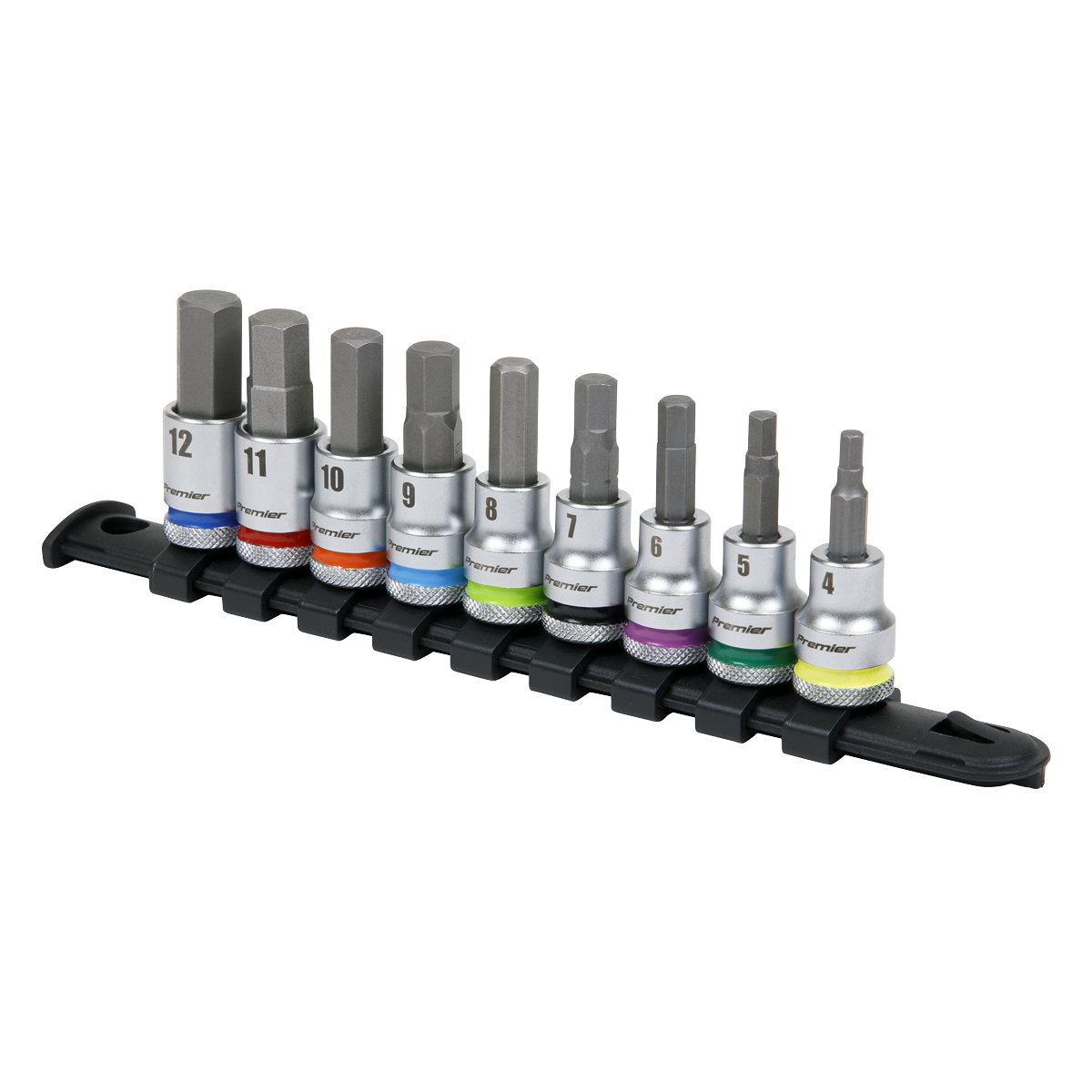 Premier Platinum AK6250 Premier Platinum Hex Socket Bit Set 3/8"Sq Drive 9pc