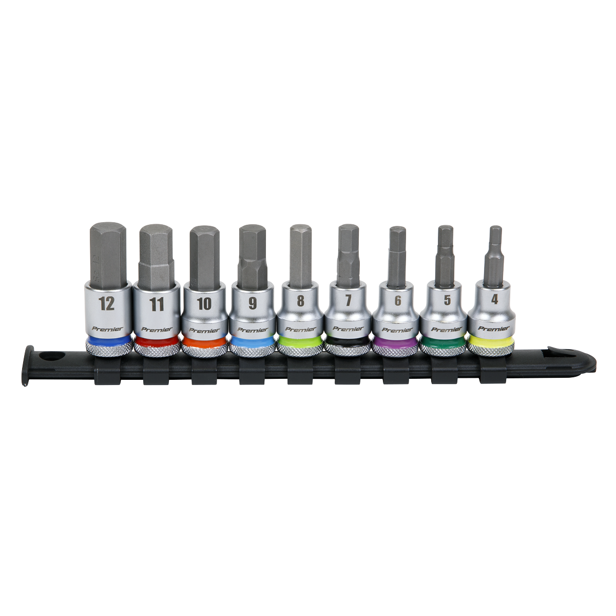 Premier Platinum AK6250 Premier Platinum Hex Socket Bit Set 3/8"Sq Drive 9pc