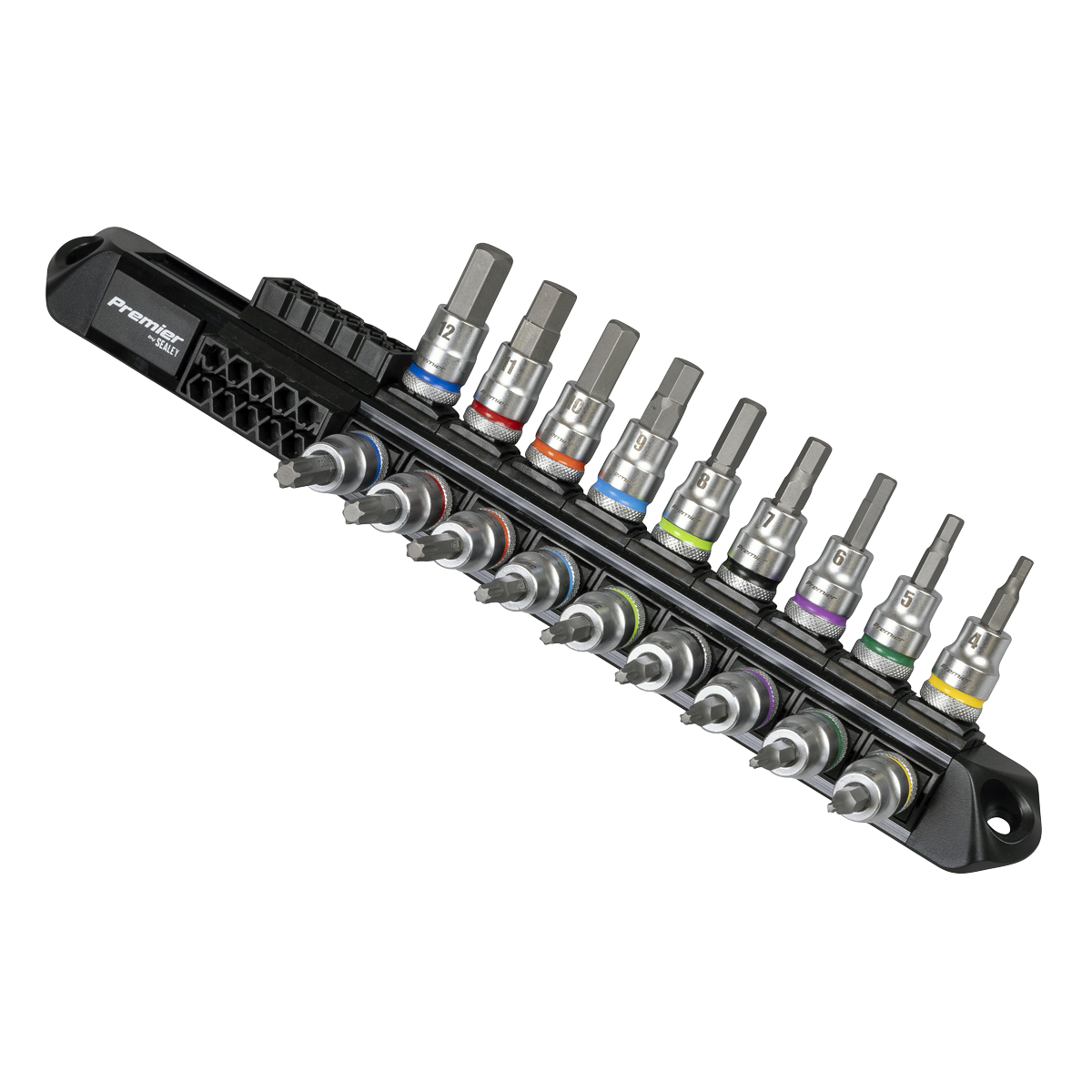 Premier Platinum AK6252 Premier Platinum Series Hex & TRX-Star* Socket Bit Set 3/8"Sq Drive 18pc