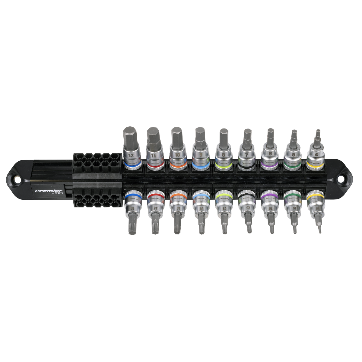 Premier Platinum AK6252 Premier Platinum Series Hex & TRX-Star* Socket Bit Set 3/8"Sq Drive 18pc