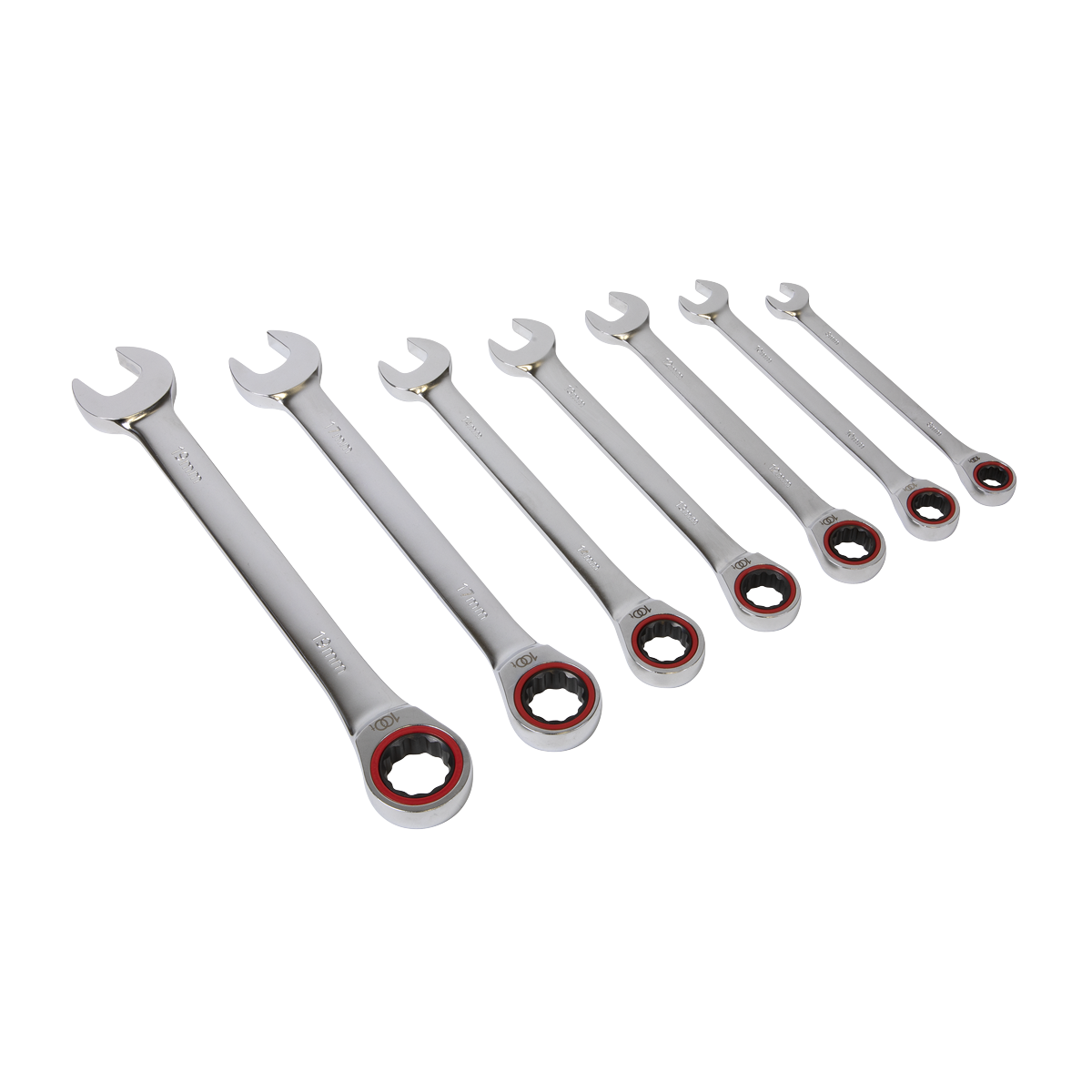 Premier Platinum AK63941 Premier Platinum Combination Ratchet Spanner Set 7pc