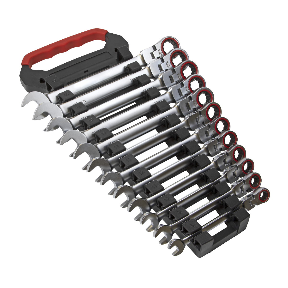 Premier Platinum AK63942 Premier Platinum Flexi-Head Ratchet Combination Spanner Set 12pc