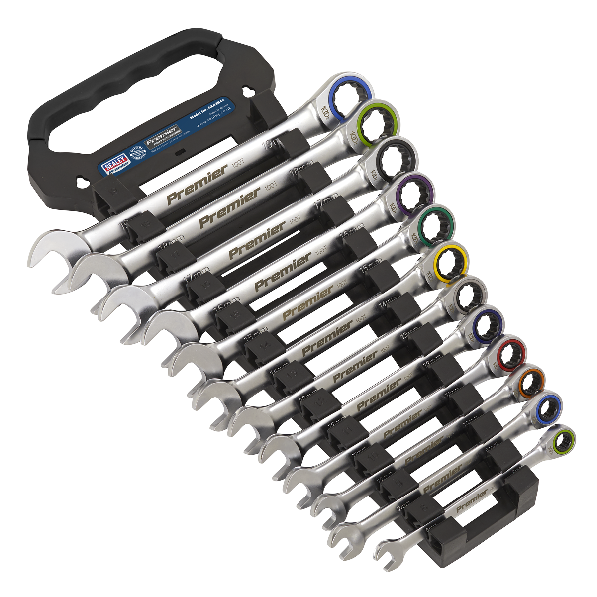 Premier Platinum AK63949 Premier Platinum Combination Ratchet Spanner Set 12pc